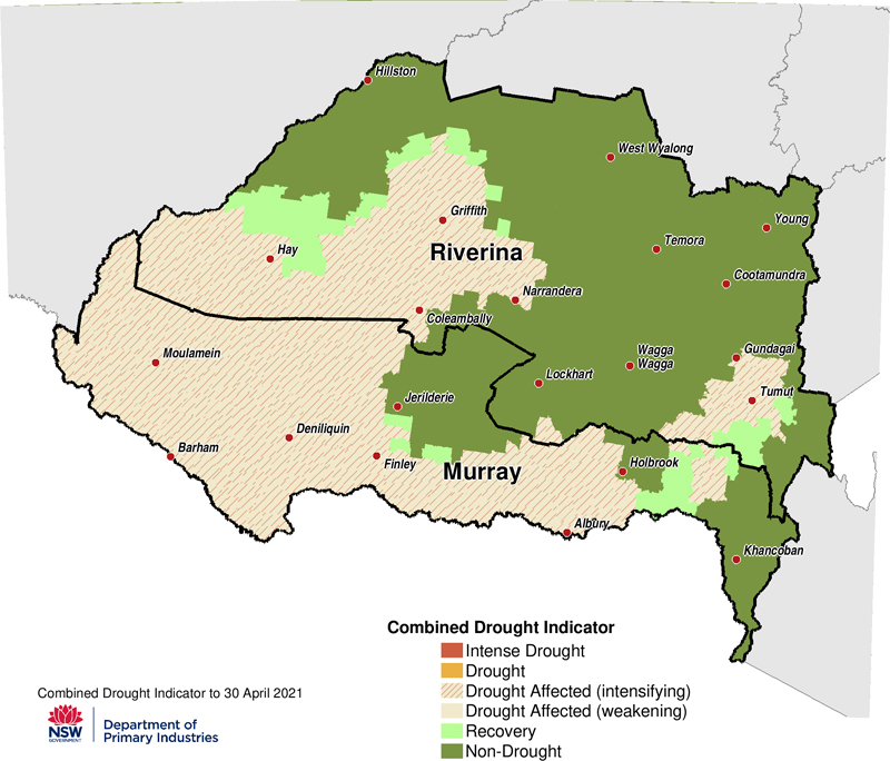 Figure 11. Combined Drought Indicator for the Murray and Riverina region