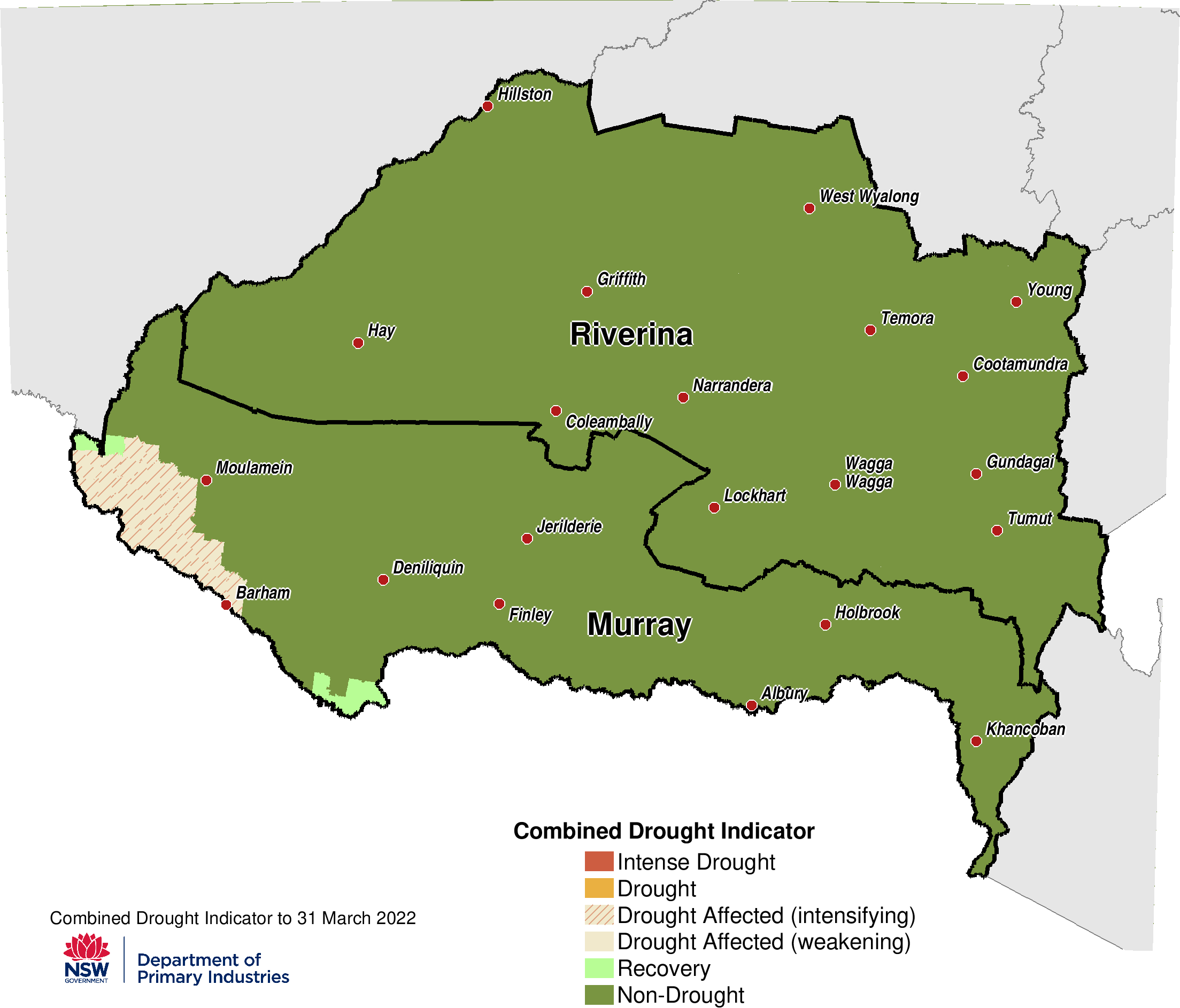 Figure 11. Combined Drought Indicator for the Murray and Riverina regions