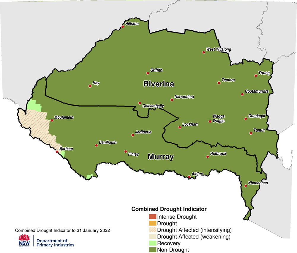 Figure 11. Combined Drought Indicator for the Murray and Riverina regions