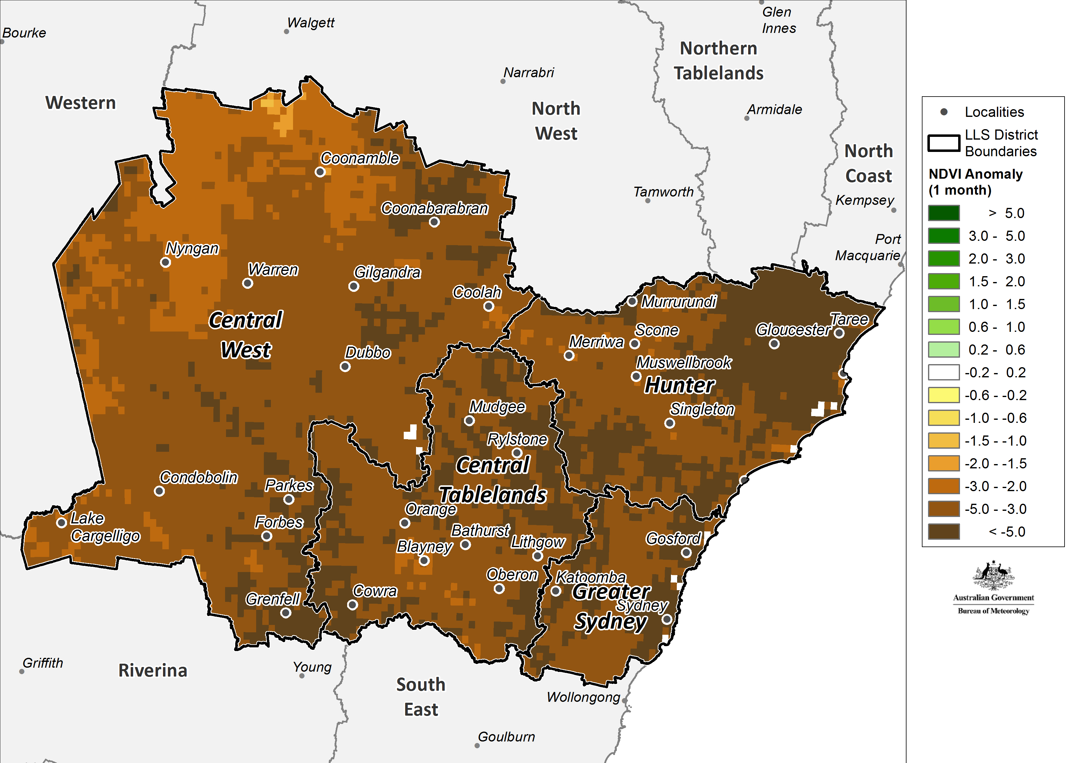 For an accessible explanation of this map/graph contact the author seasonal.conditions@dpi.nsw.gov.au
