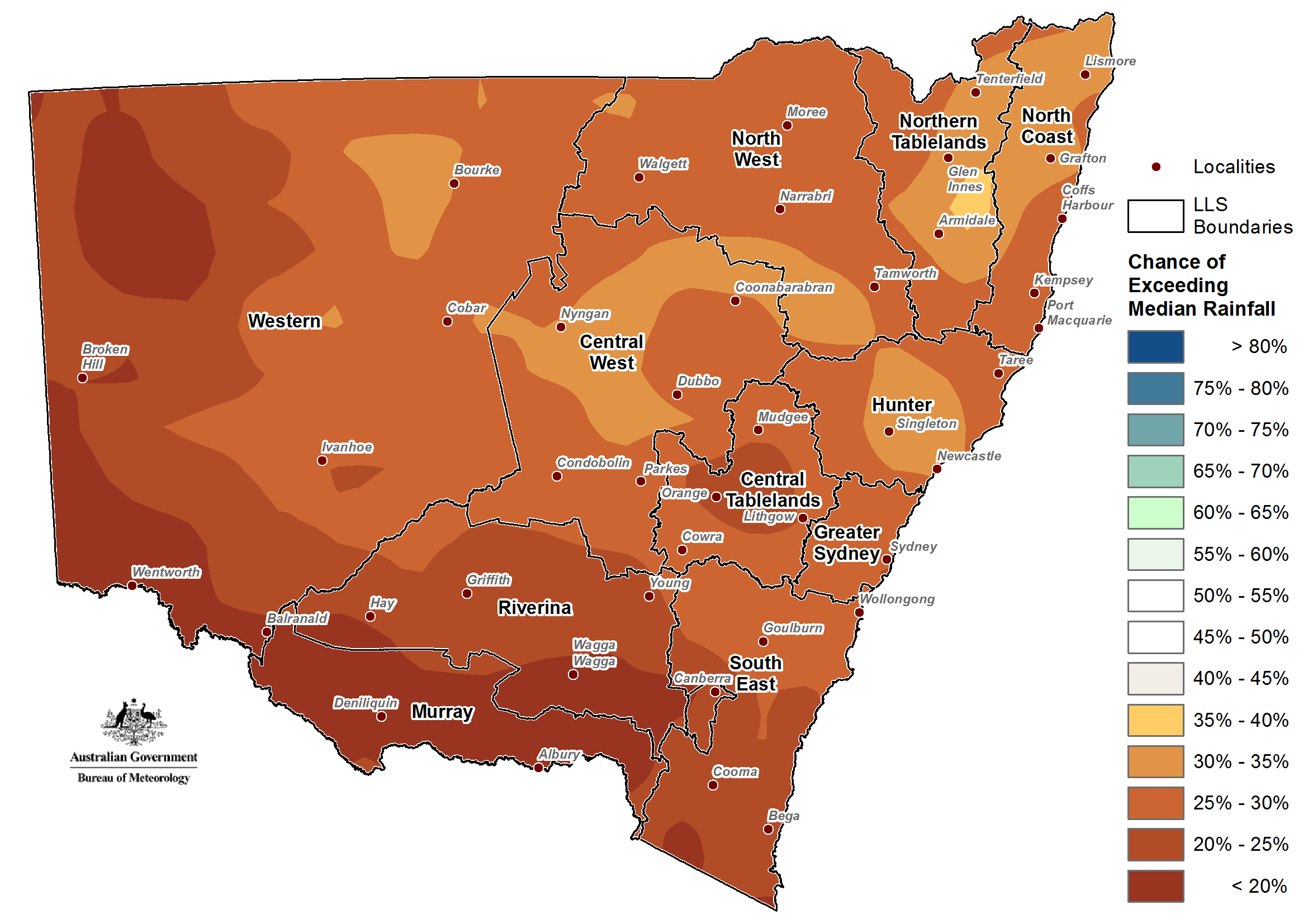 For an accessible explanation of this map/graph contact the author seasonal.conditions@dpi.nsw.gov.au