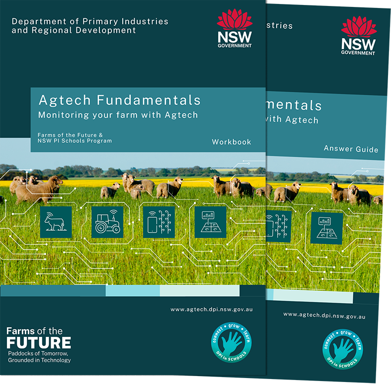 Farms of the Future workbooks and answer guide covers