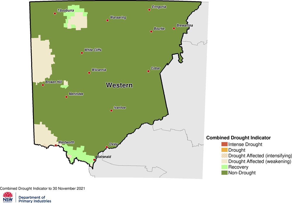Figure 14. Combined Drought Indicator for the Western region Figure 14. Combined Drought Indicator for the Western region