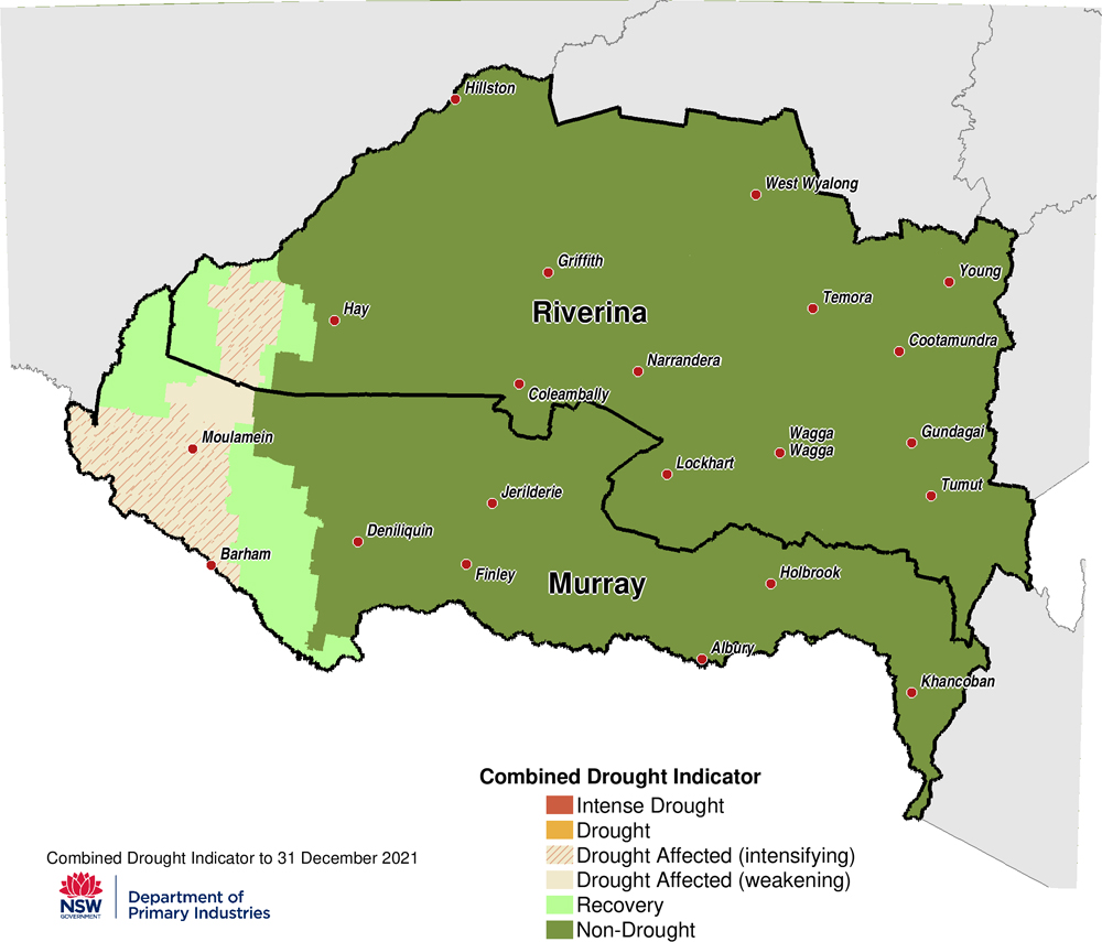 Figure 11. Combined Drought Indicator for the Murray and Riverina regions