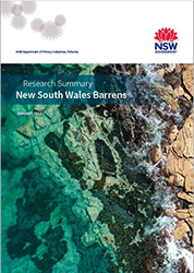 front page of research summary NSW Barren report