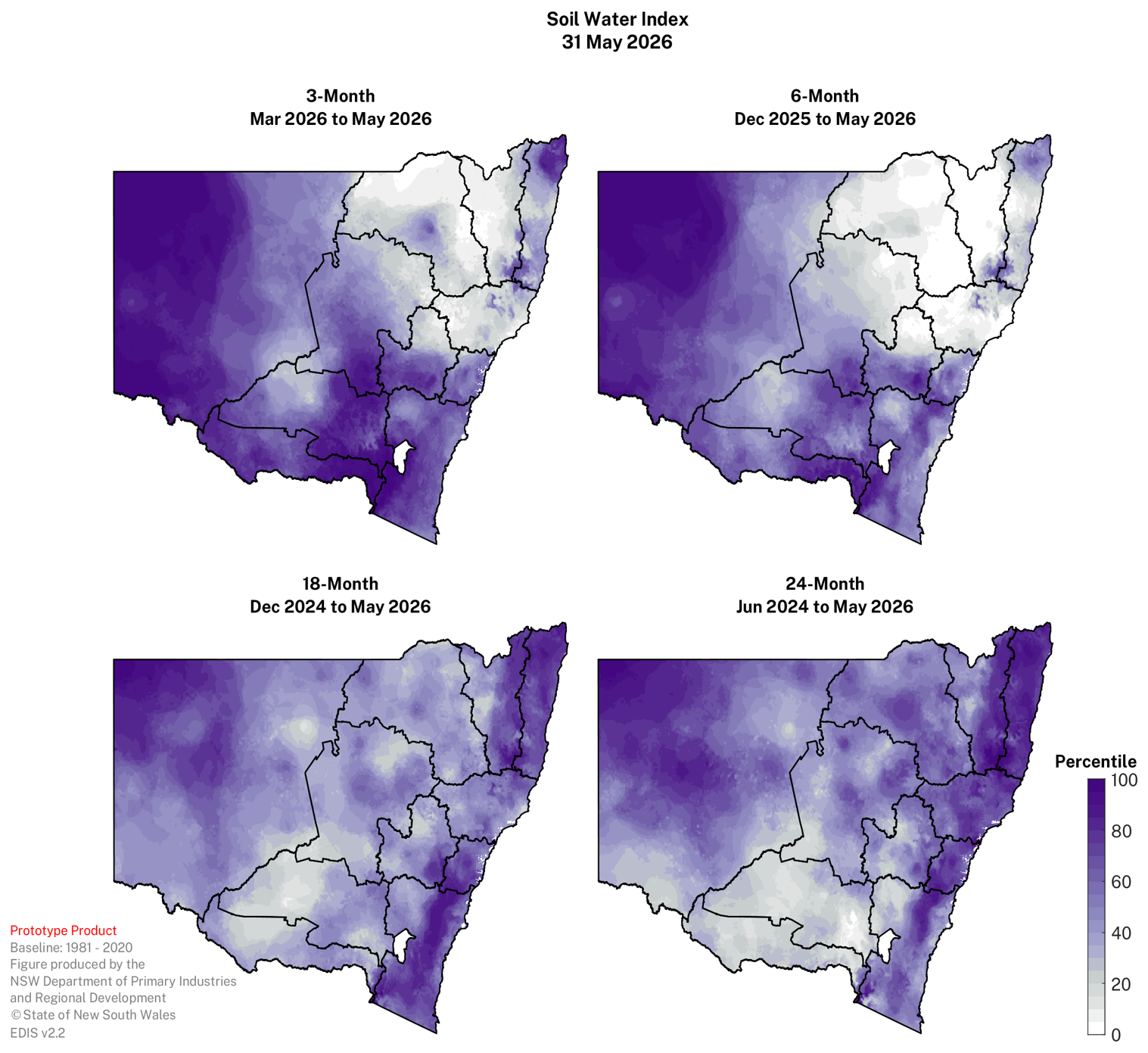 Image for Percentile Panel - Soil Water